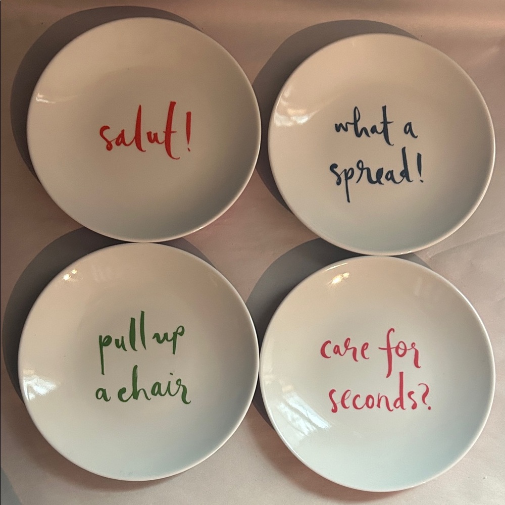 kate spade Multicolor Quote Dinner Plates